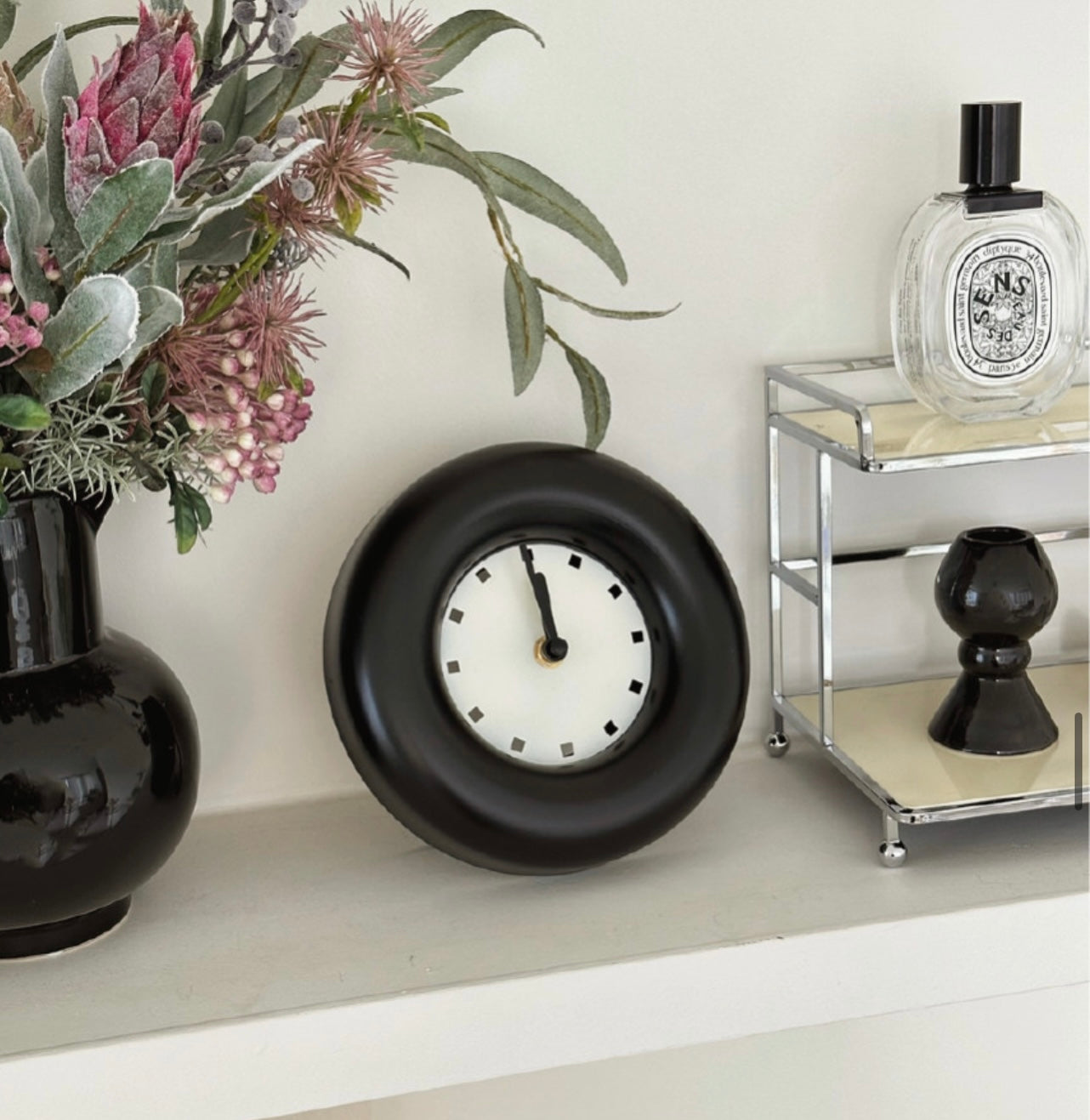 Noiseless Donut Table Clock / Wall Clock