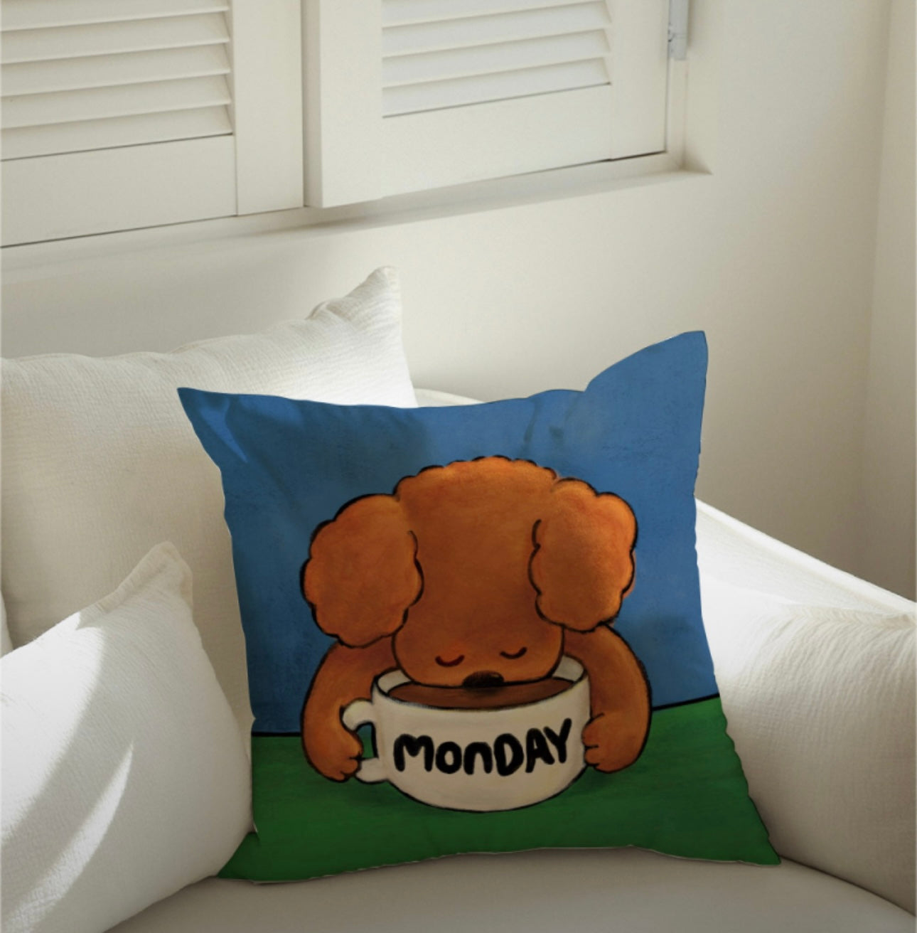 Monday coffee Cushion Cover