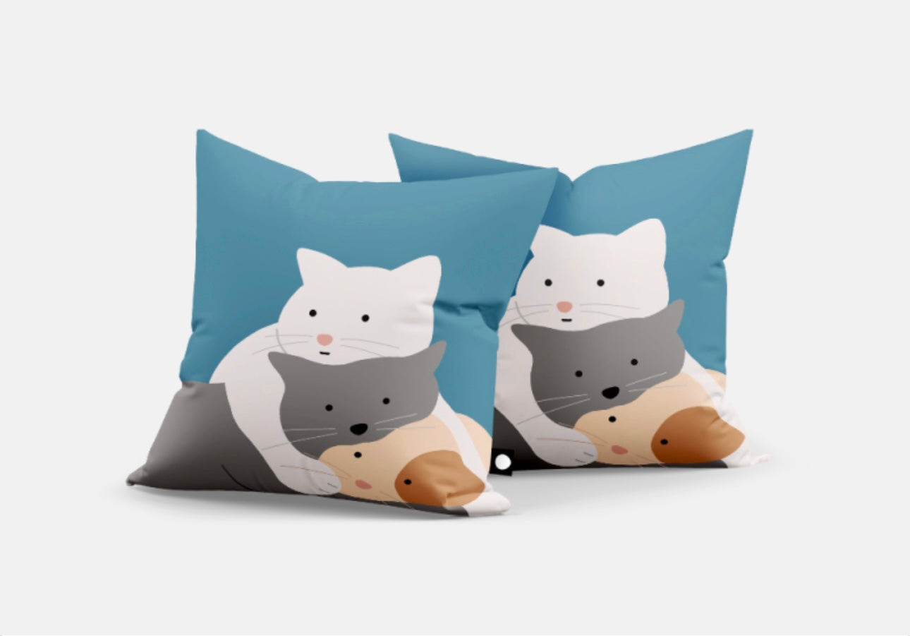Cats Cushion Cover