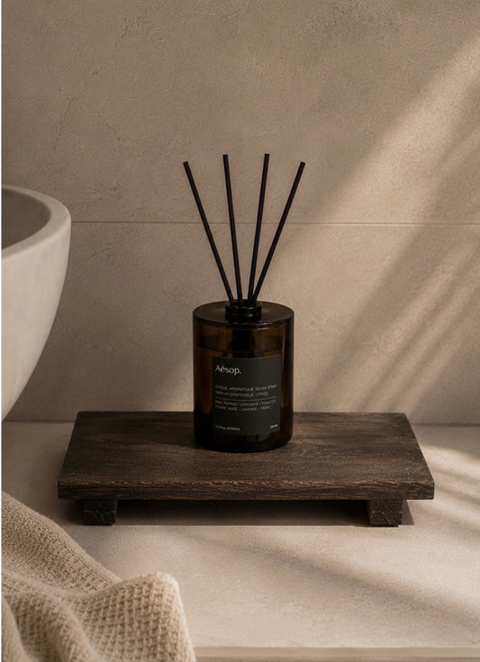 Forest Wood Vanity Riser – Dark Brown