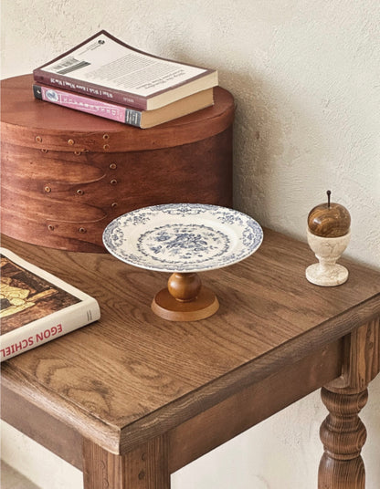 Ruel French Vintage Stand Wood Tray No. 2 Brown