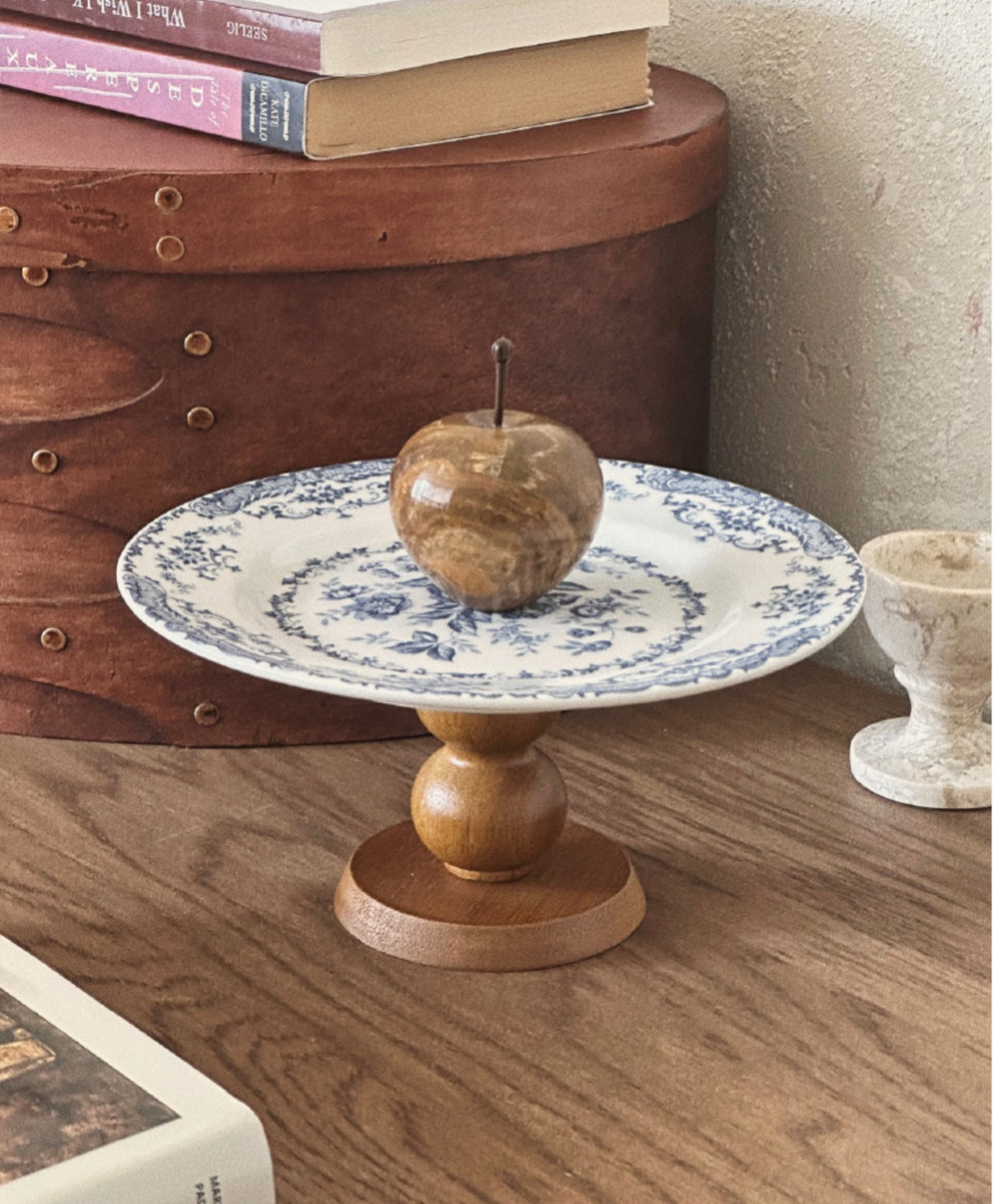 Ruel French Vintage Stand Wood Tray No. 2 Brown