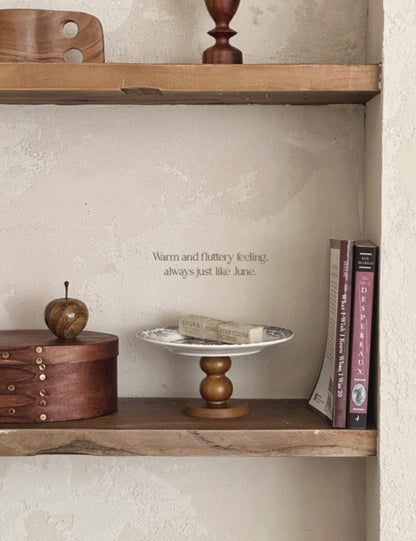 Ruel French Vintage Stand Wood Tray No. 2 Brown