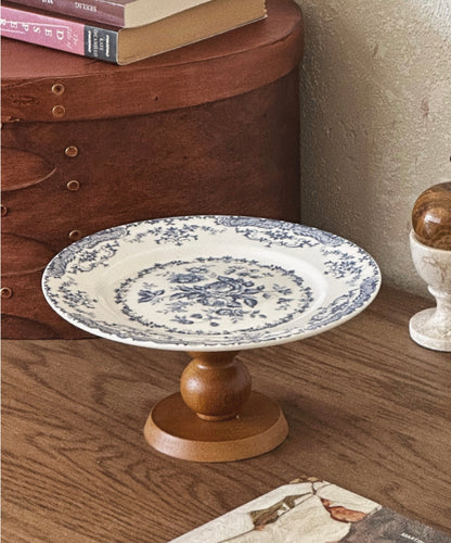 Ruel French Vintage Stand Wood Tray No. 2 Brown