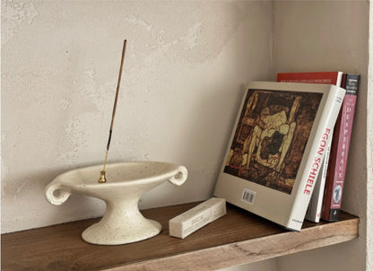 Dunne Ceramic Object-Tray Line Beige