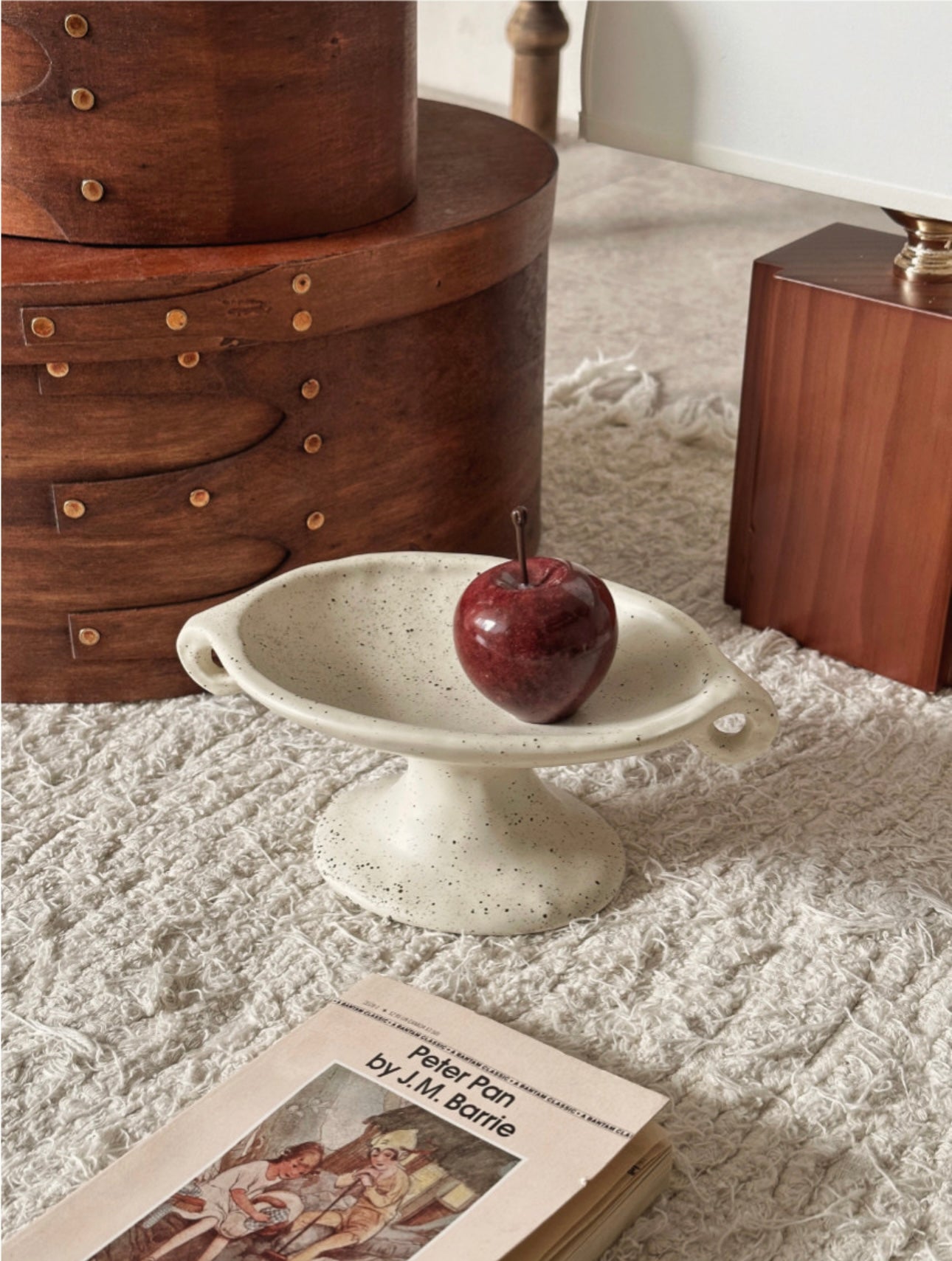 Dunne Ceramic Object-Tray Line Beige