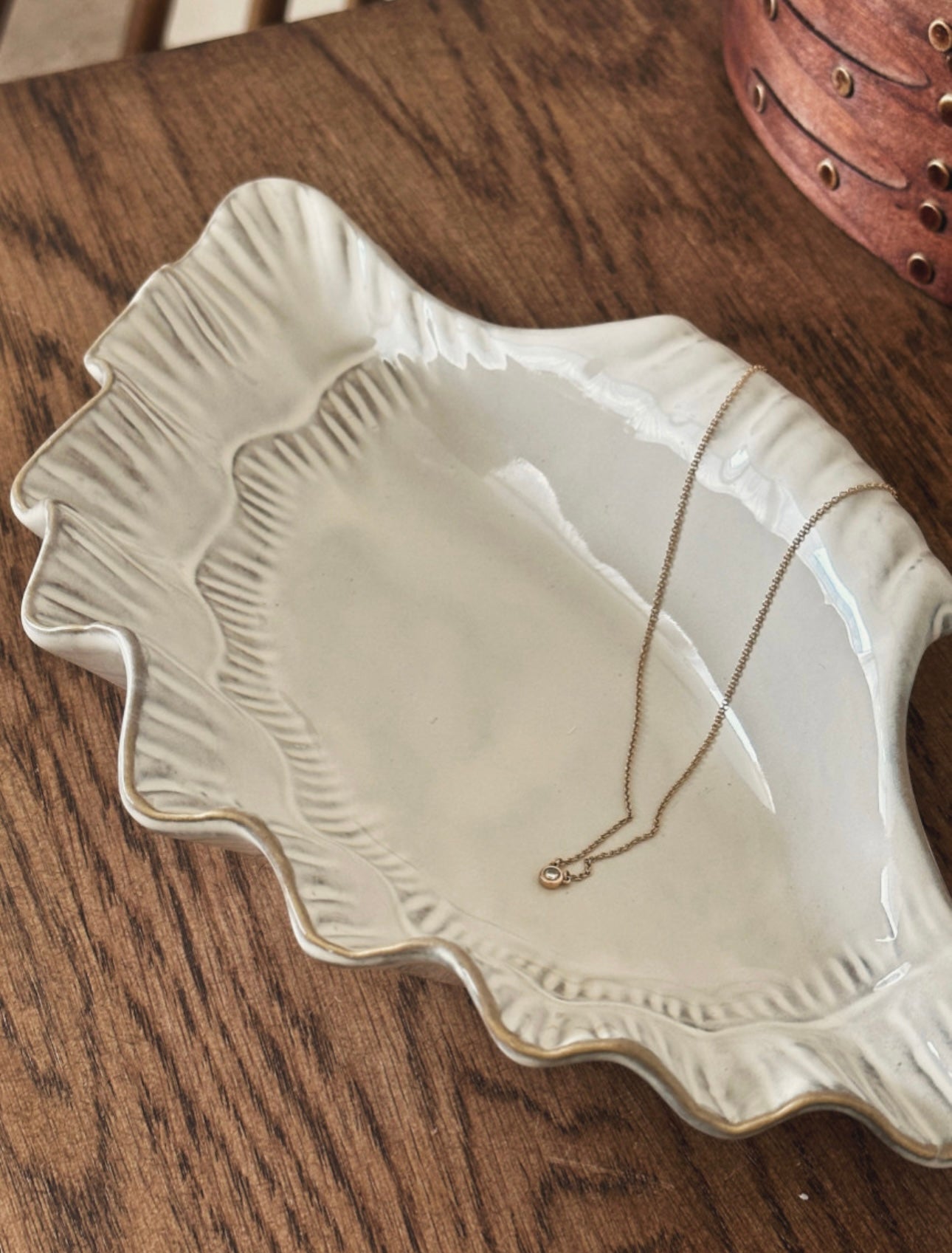 Cotier Shell Objet Accessory Tray Rustic Shell