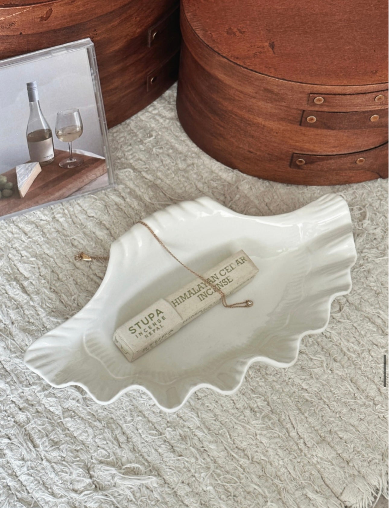Cotier Shell Objet Accessory Tray Rustic Shell