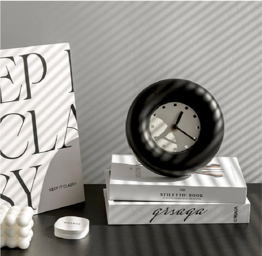 Noiseless Donut Table Clock / Wall Clock