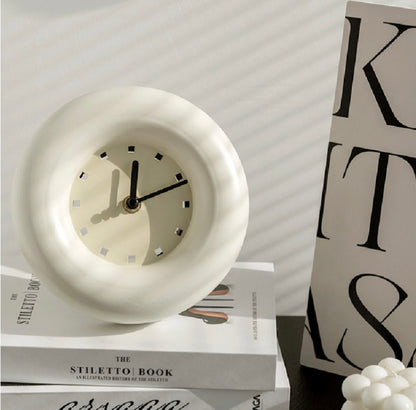 Noiseless Donut Table Clock / Wall Clock