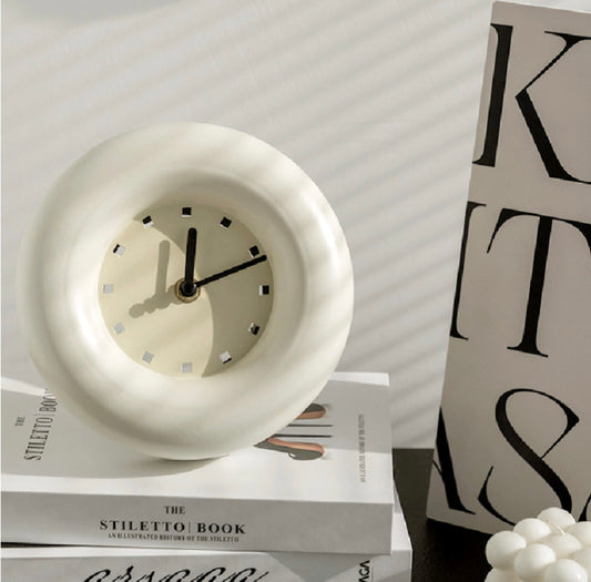 Noiseless Donut Table Clock / Wall Clock