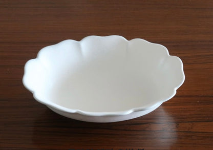 Flower Edge Oval Bowl