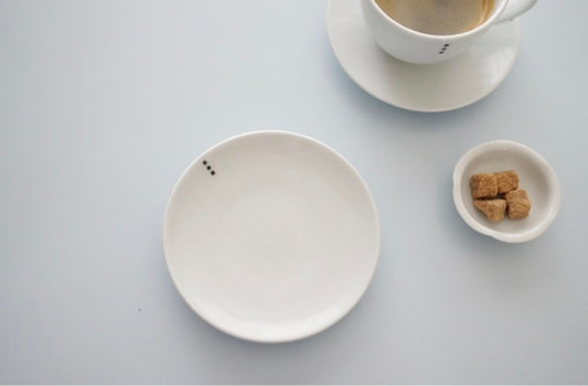 [Artisan] Pottery Round Front Plate / Side Dish