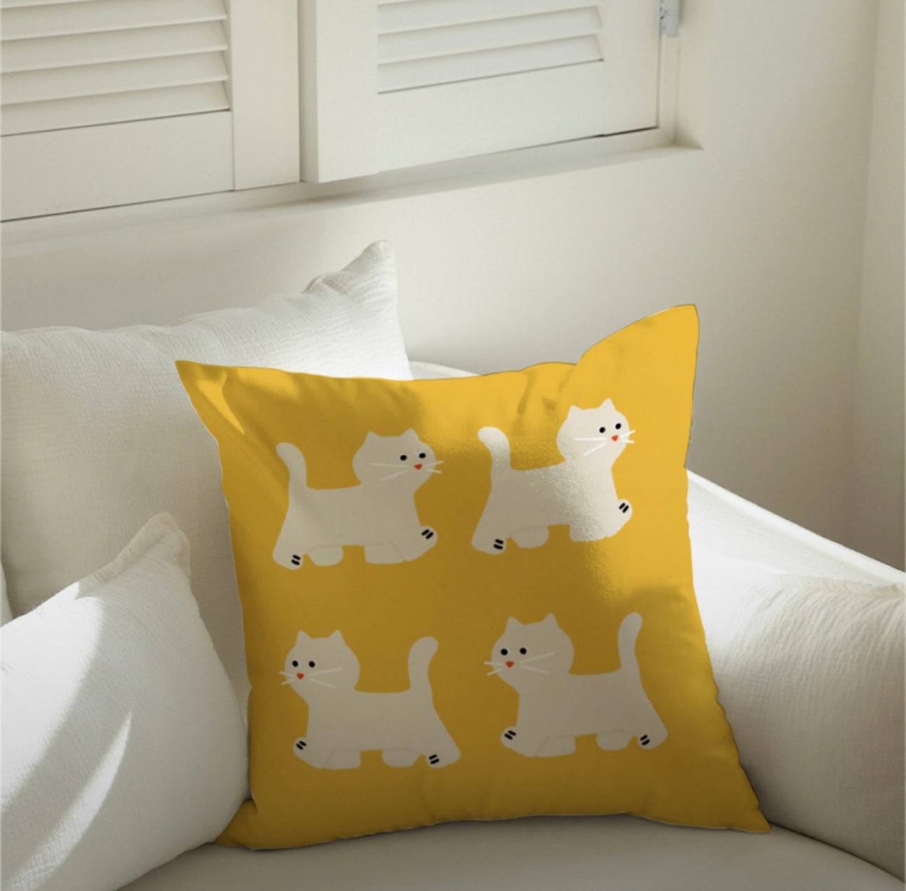 Cat steps Cushion Cover