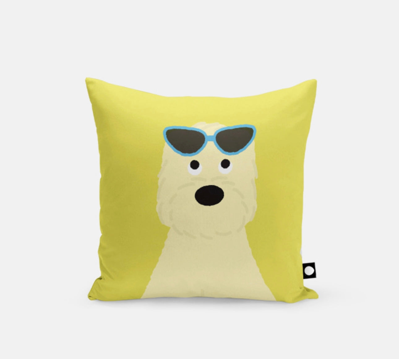Blue Sunglasses Cushion Cover