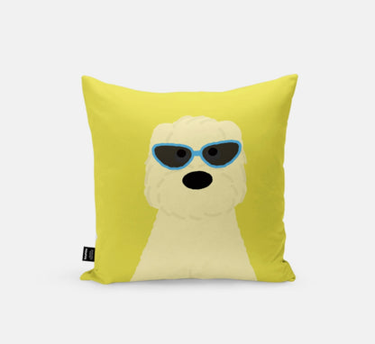 Blue Sunglasses Cushion Cover