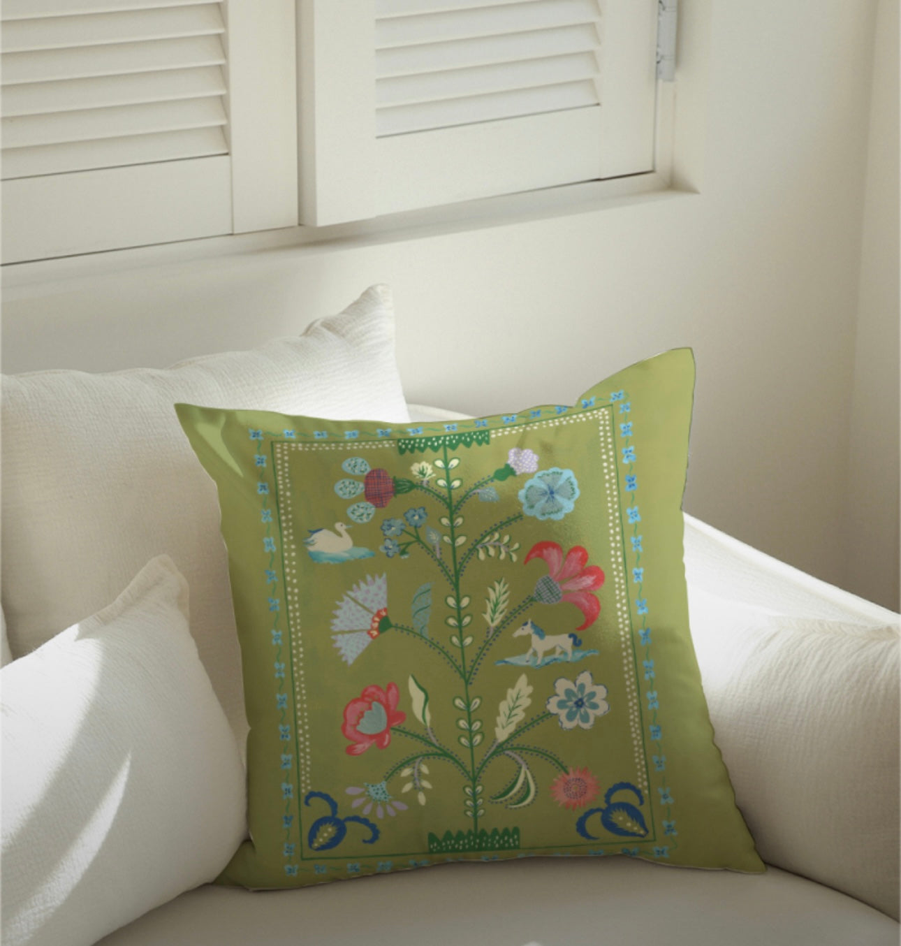 Folk story Cushion Cover