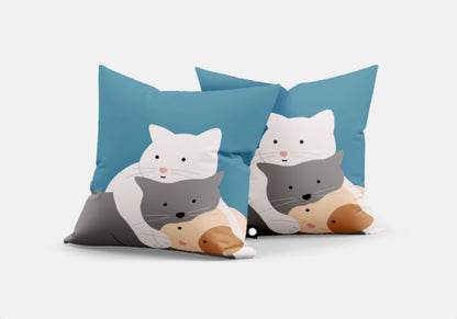 Cats Cushion Cover