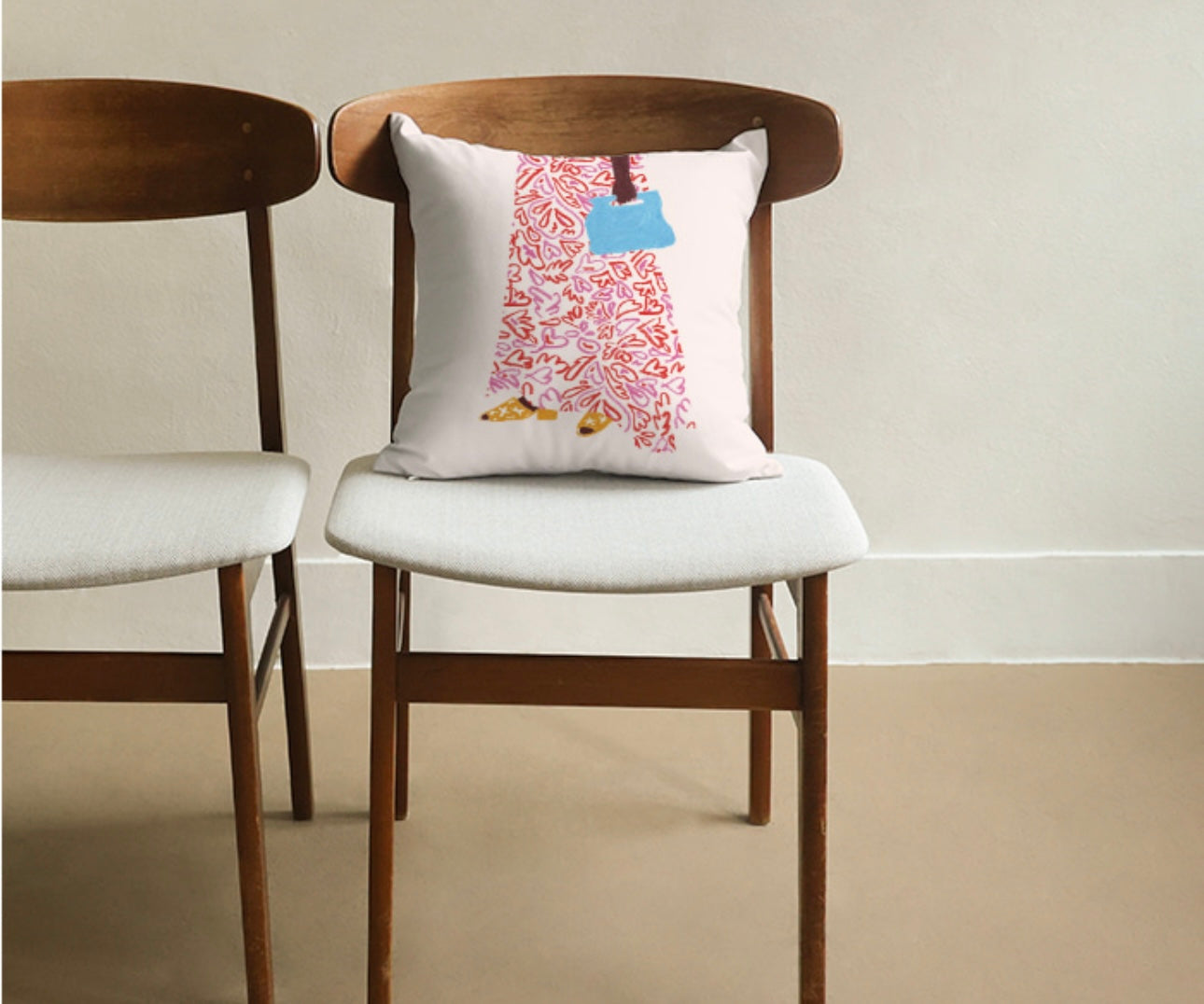 Pastel Skirt Cushion Cover