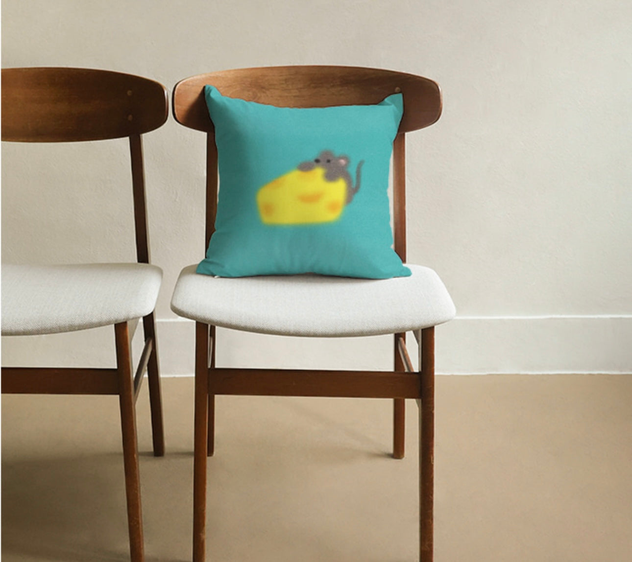 Mice and cheese / Cat number1 Cushion Cover