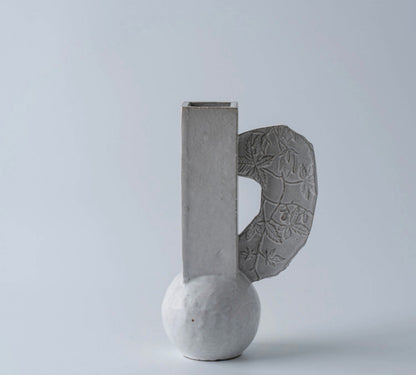 [Artisan] landscape-handled vase