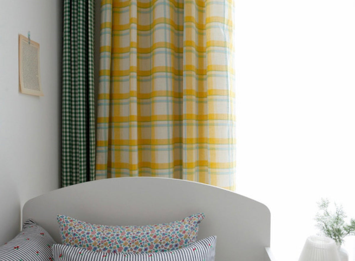 Lemonade Check Curtain