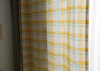 Lemonade Check Curtain