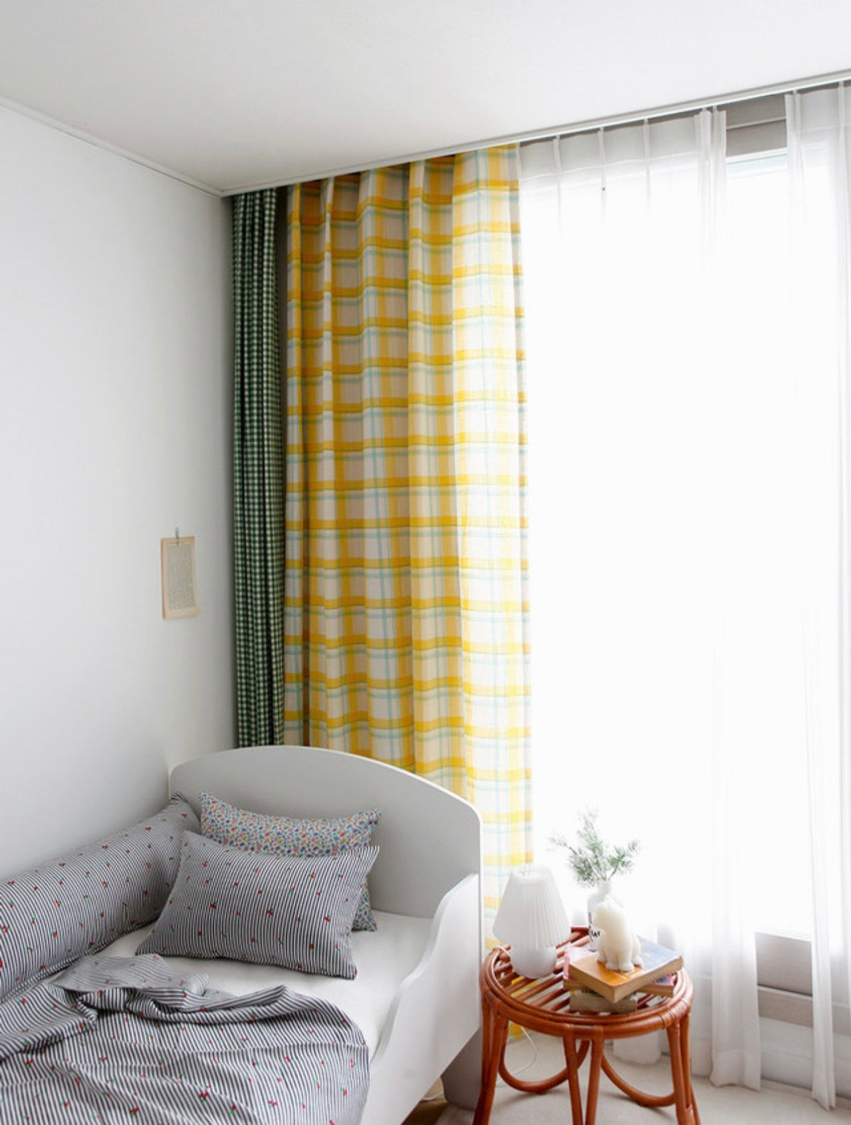 Lemonade Check Curtain