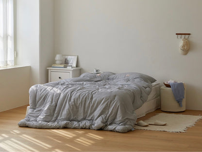 Pastel Lightweight Dust-Free Quilted Comforter-Check Pattern