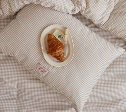 Pastel Lightweight Dust-Free Quilted Comforter-Check Pattern