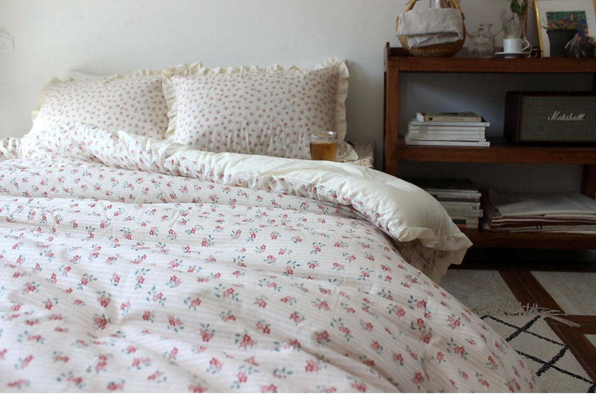 Pink Floral Dust-Free Comforter