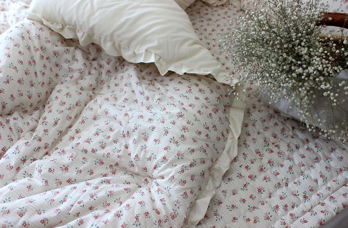Pink Floral Dust-Free Comforter