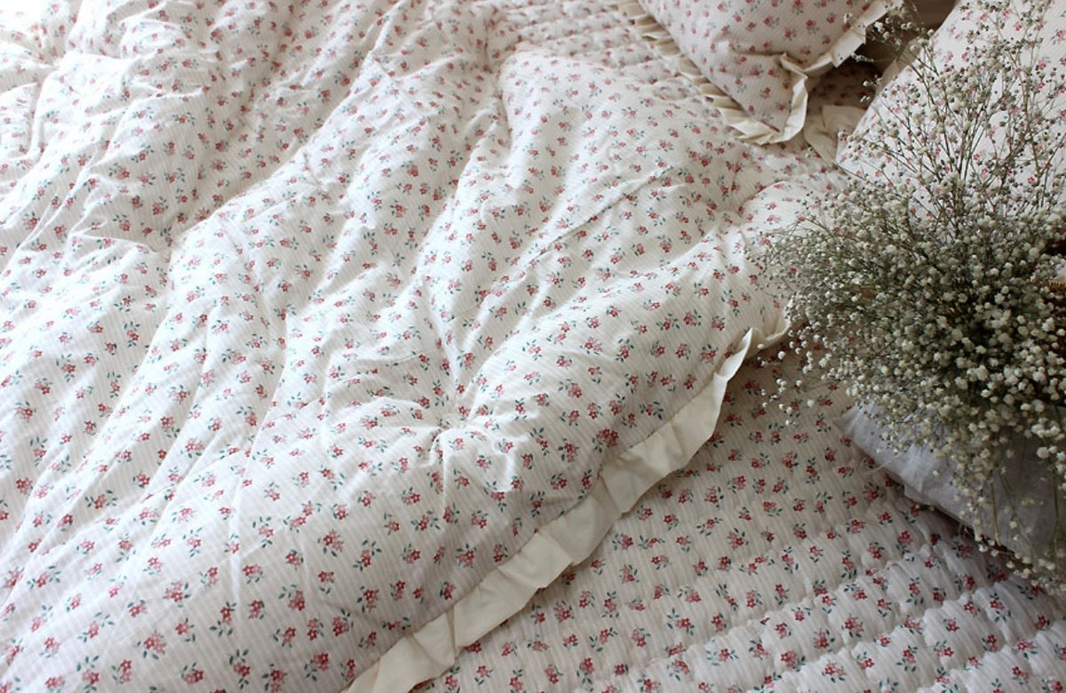 Pink Floral Dust-Free Comforter