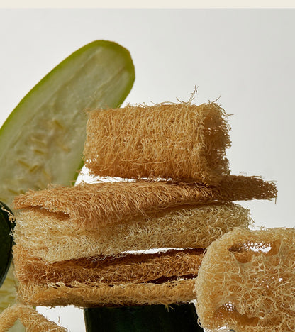 Natural loofah scruber for dish 2pcs