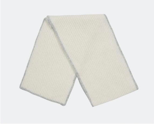 Bouclé Baby Alpaca Blend Winter Scarf – Cream