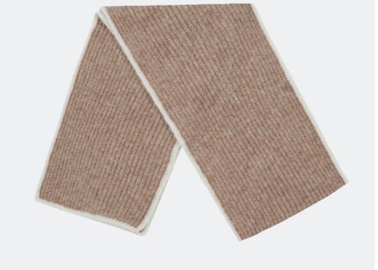 Bouclé Baby Alpaca Winter Scarf – Brown