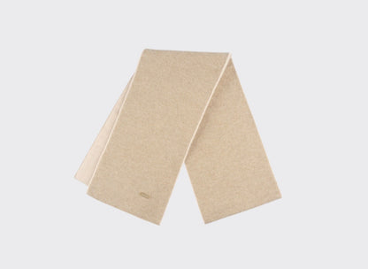 Reversible Cashmere & Wool Blend Scarf – Beige