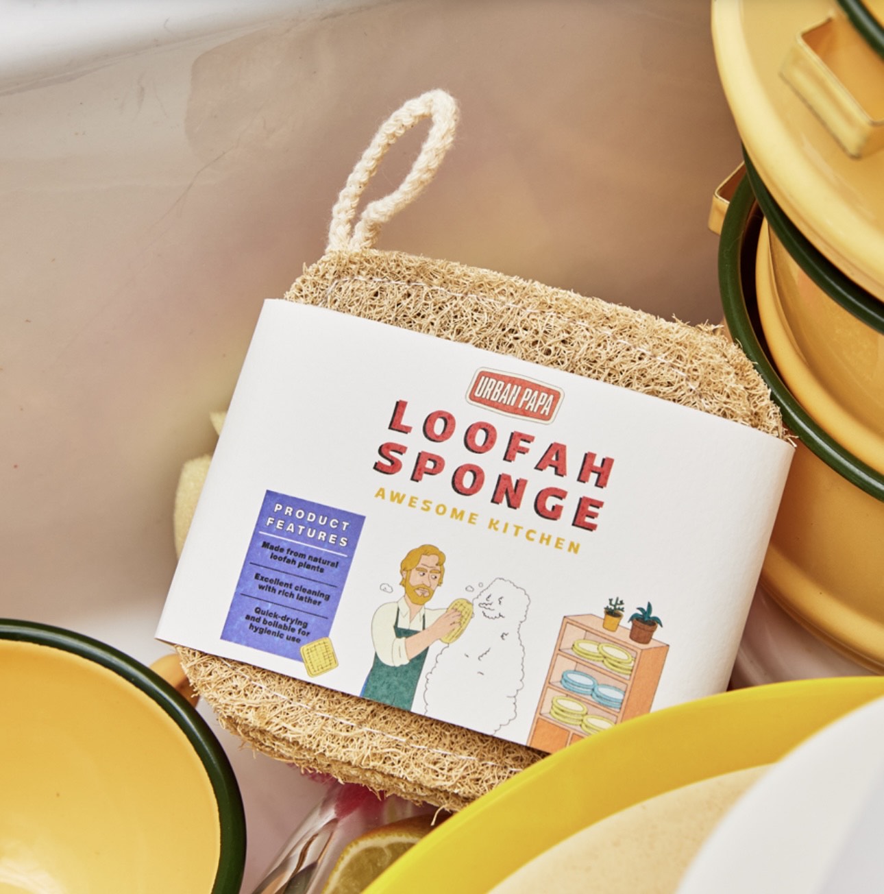 Eco-Friendly natural Scrubber for kitchen