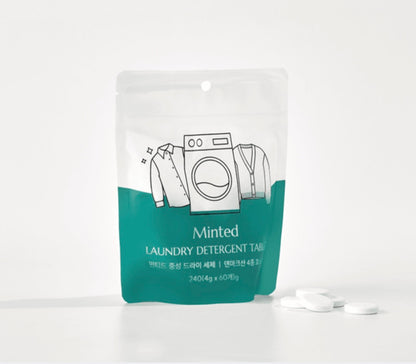 Solid neutral dry detergent