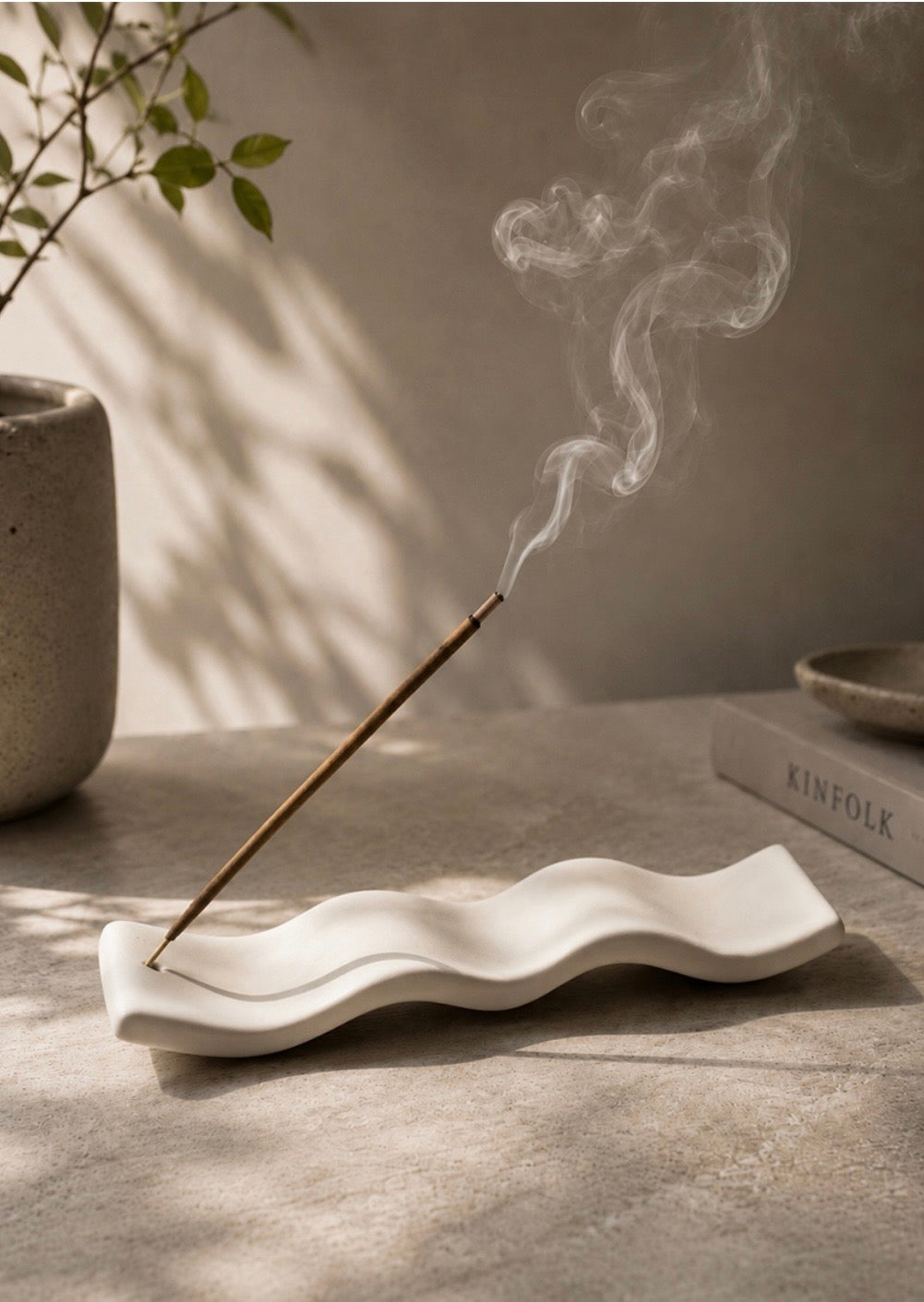 Wave Ceramic Incense Holder –Limited Quantity