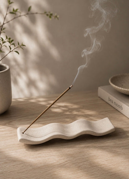 Wave Ceramic Incense Holder –Limited Quantity