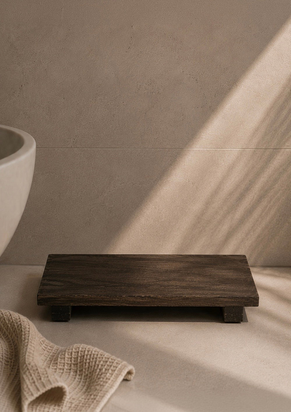 Forest Wood Vanity Riser – Dark Brown
