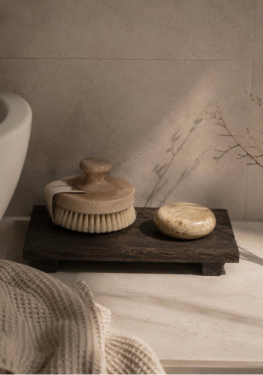 Forest Wood Vanity Riser – Dark Brown