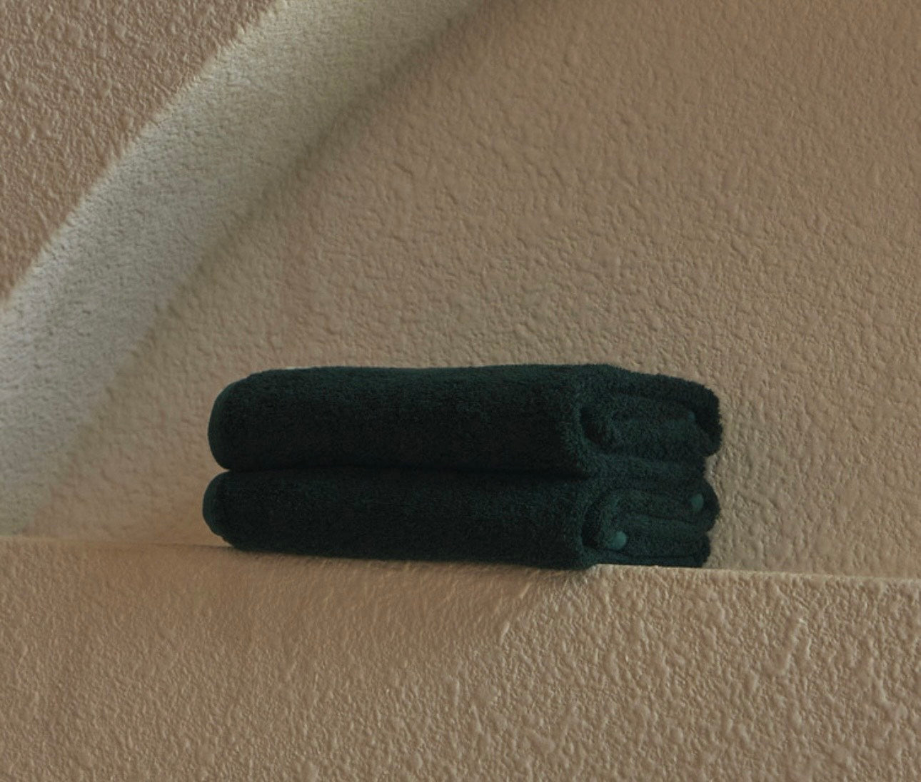 [present set]Washing Towel Set Stripe Green 2P