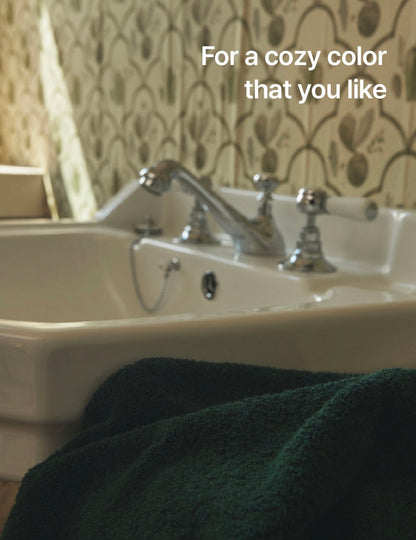 [present box]Wash Towel Set House Green &amp; ST Green 2P