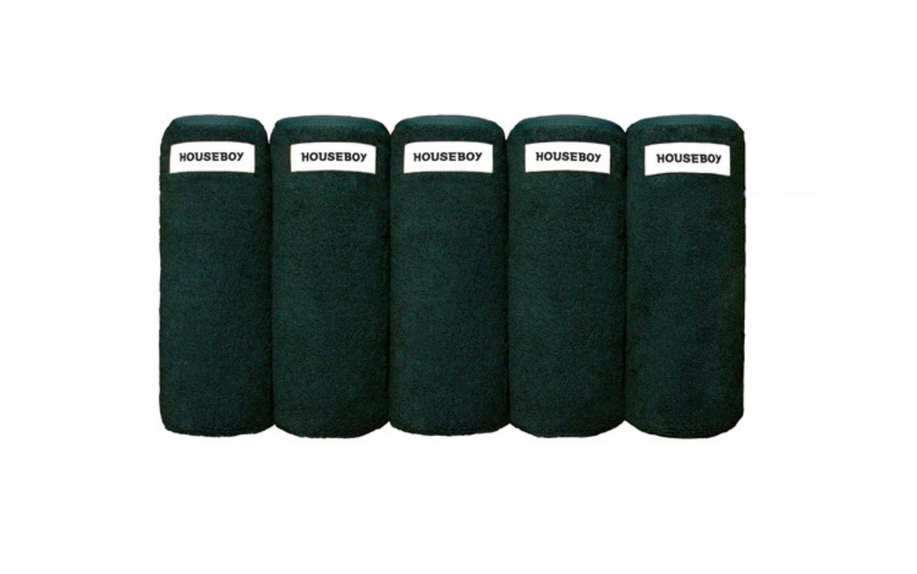 [present] Wash towel house green 5 pieces