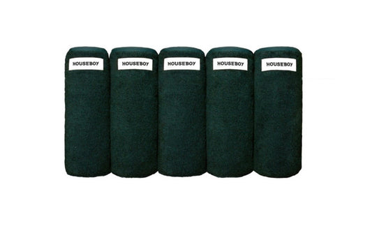 [present] Wash towel house green 5 pieces