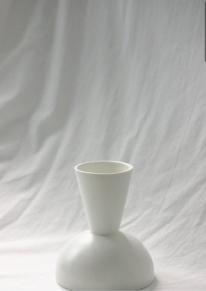 Snow White Sculptural Vase