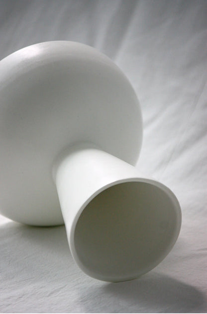 Snow White Sculptural Vase