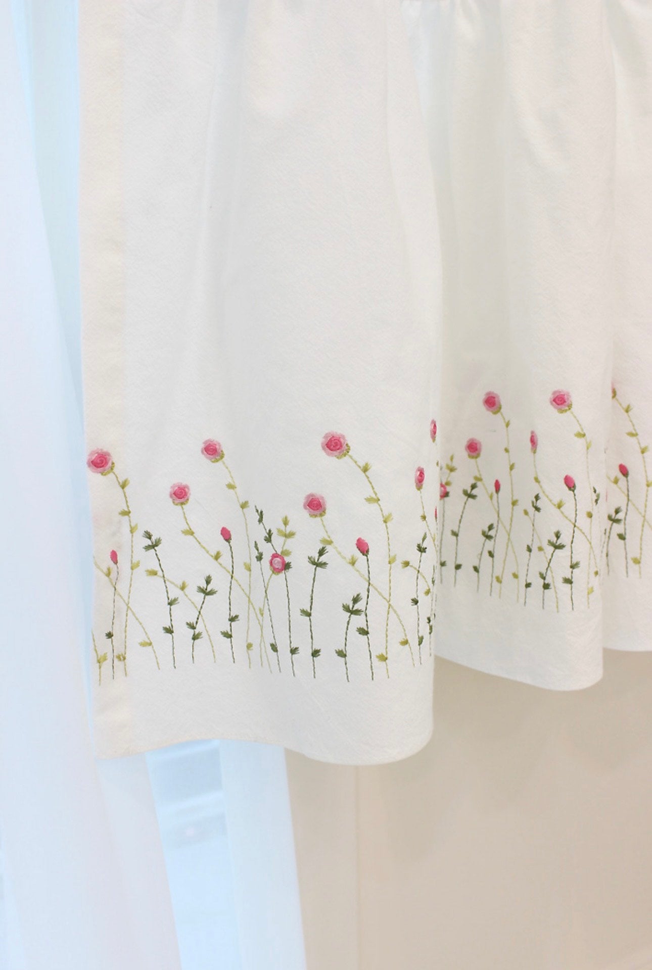 Rose Glow Neck Curtain Bedroom Small Room Curtain